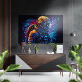 Astronaut  Brushed Aluminum Dibond Wall Art.